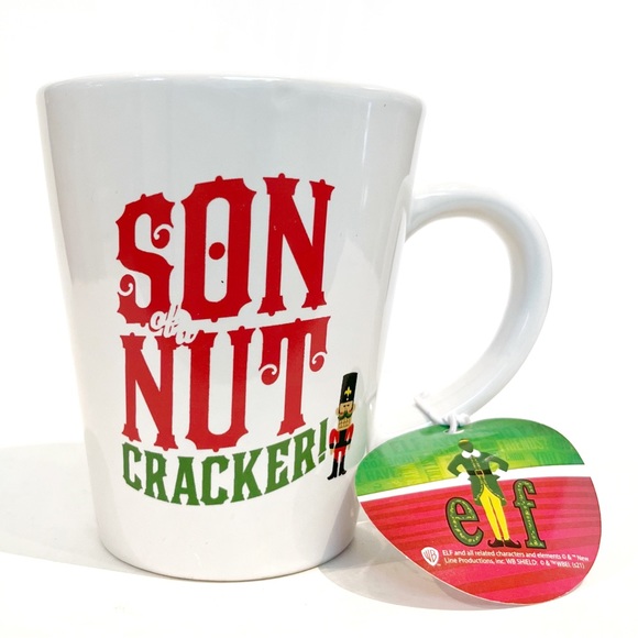 Elf the Movie Mug Son of a Nutcracker Christmas Hot Chocolate Coffee White Green - Picture 1 of 6
